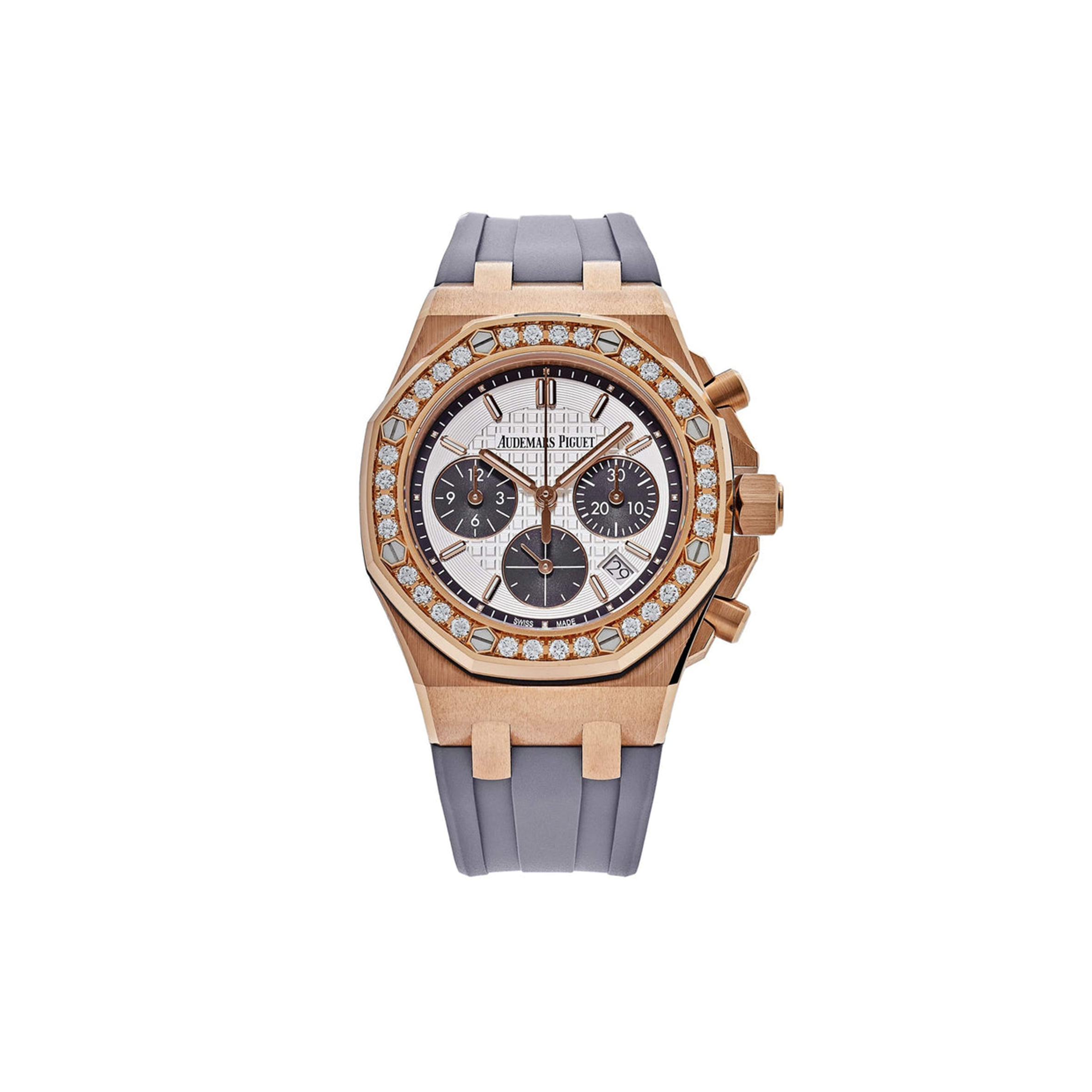 audemars p*g*et royal oak offshore rose gold Di*m*nd bezel watch 26231or.zz.d003ca.01